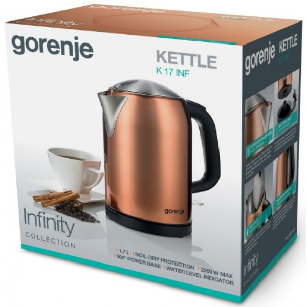 Фото - Электрический чайник Gorenje K17INF