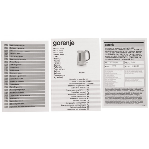 Фото - Електричний чайник Gorenje K17XG