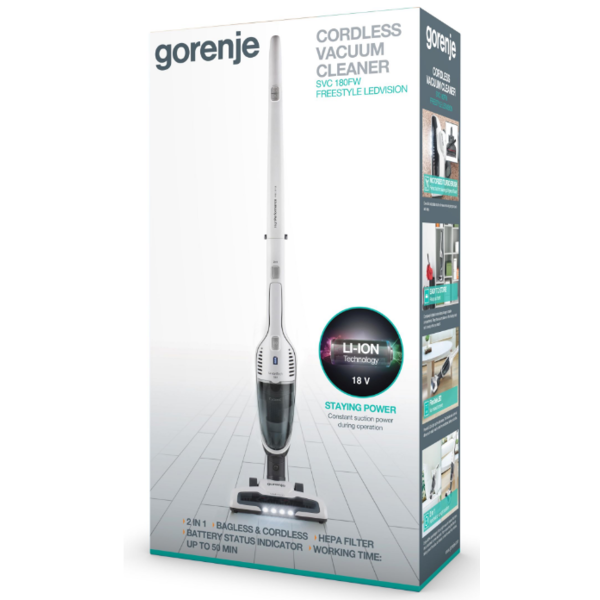 Фото - Пилосос ручний для дому Gorenje SVC 180 FW (VC2931)