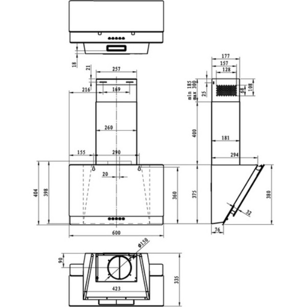 Фото - Витяжка декоративна Gorenje WHI 629 EB