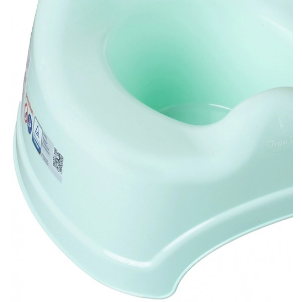 Фото - Горщик дитячий Tega Baby Каченя з музикою М'ятний (PO-072-131)