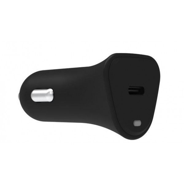 Фото - Автомобільний зарядний пристрій Griffin PowerJolt 18W USB-C PD + USB-C to Lightning Cable (GP-083-BLK)