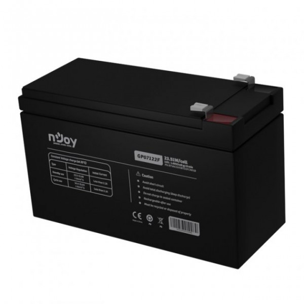 Фото - Акумулятор для ДБЖ Njoy GP07122F 12V (BTVACGUOBTD2FCN01B) VRLA