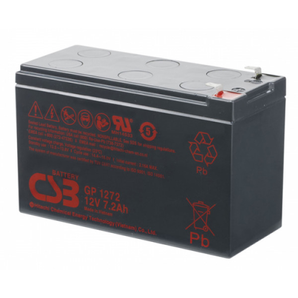 Фото - Акумулятор для ДБЖ CSB 12V 7,2Ah 25W (GP1272F2)