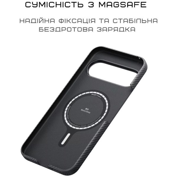 Фото - Чохол для смартфону Pitaka Ultra-Slim Case Classic Twill 600D Black/Grey for Google Pixel 10 Pro XL (GPB2503)