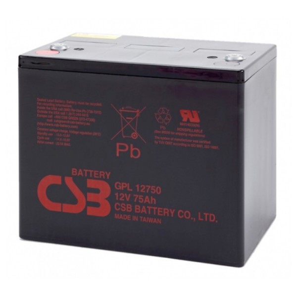 Фото - Акумулятор для ДБЖ CSB 12V 75Ah (GPL12750) Фото - Акумулятор для ДБЖ CSB 12V 75Ah (GPL12750)