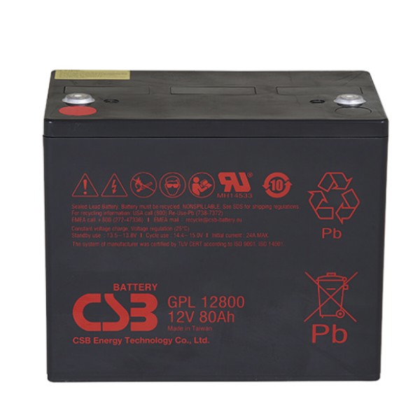 Фото - Аккумулятор для ИБП CSB 12V 80Ah (GPL12800)