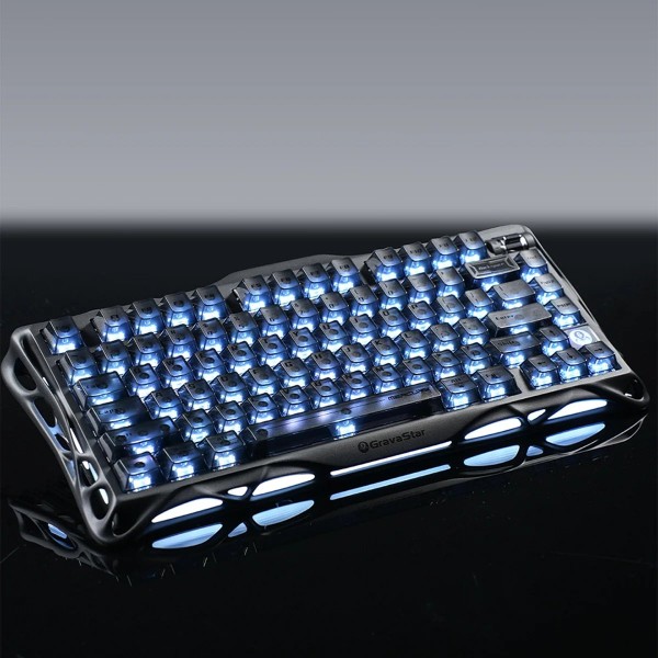 Фото - Клавиатура беспроводная игровая GravaStar Mercury K1 80keys (GSK1_XTAL_BLK)