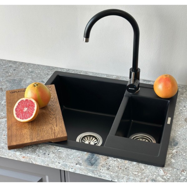 Фото - Мойка кухонная GRANADO Samora Black Shine
