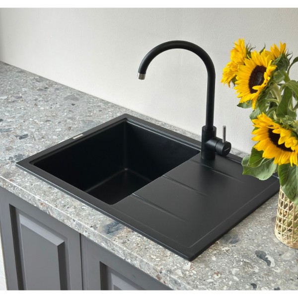 Фото - Мойка кухонная GRANADO Blanos Black Shine