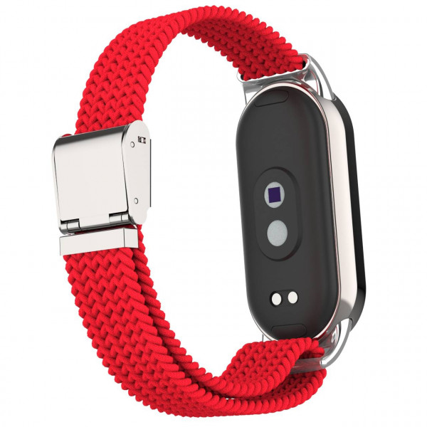 Фото - Ремінець для фітнес-браслету ArmorStandart Braided Solo Loop for  Xiaomi Mi Band 9/8 Red (ARM69927)