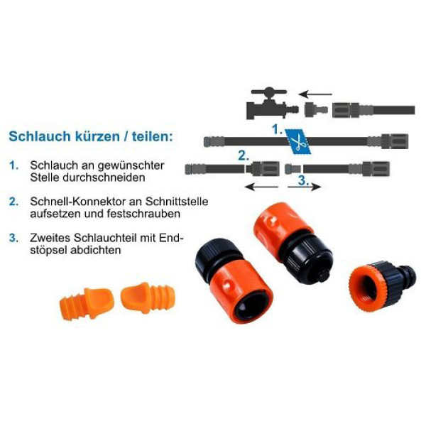 Фото - Шланг поливочний Gruntek 30м 1/2'' Black (296224030)