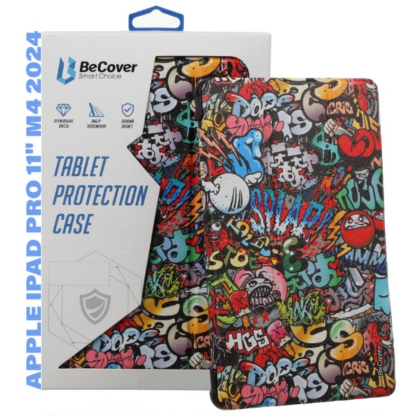 Фото - Чехол для планшета BeCover Smart Case for Apple iPad Pro 11'' M4 2024 Graffiti (711637)
