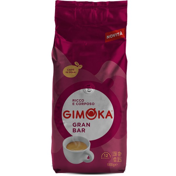 Фото - Кофе в зернах Gimoka Rosso Gran Bar 1 кг (8003012000039) Фото - Кофе в зернах Gimoka Rosso Gran Bar 1 кг (8003012000039)