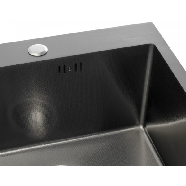 Фото - Мийка кухонна GRANADO Galera S201 Black honeycomb
