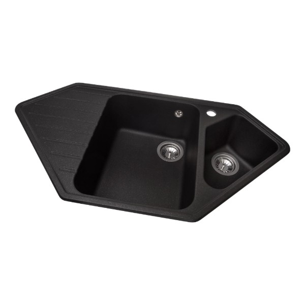 Фото - Мийка кухонна GRANADO Ibiza Black Shine