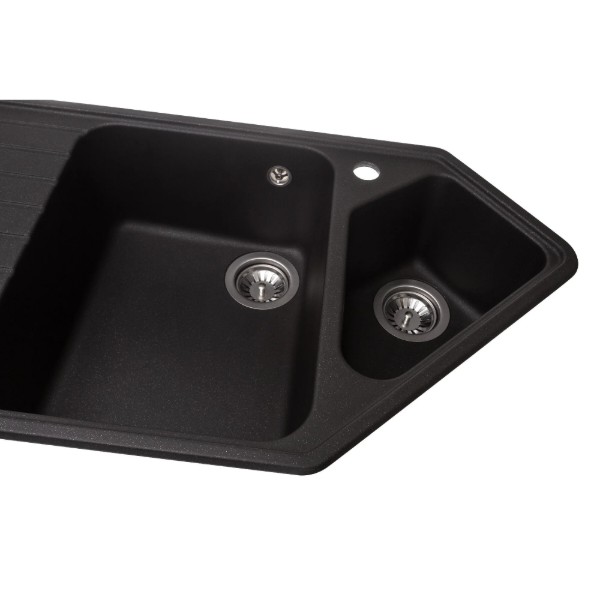 Фото - Мийка кухонна GRANADO Ibiza Black Shine