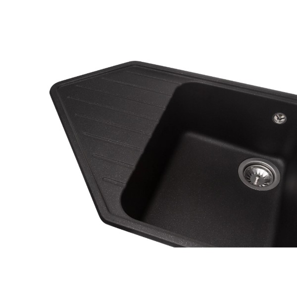 Фото - Мийка кухонна GRANADO Ibiza Black Shine