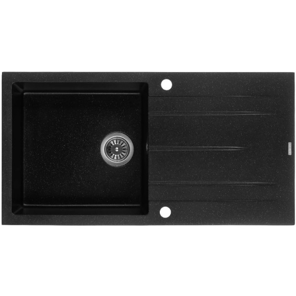 Фото - Мийка кухонна GRANADO Mora Black Shine