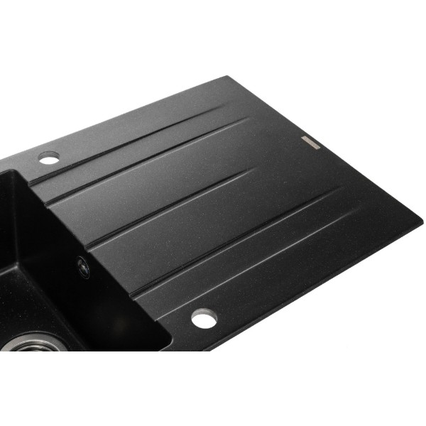 Фото - Мийка кухонна GRANADO Mora Black Shine