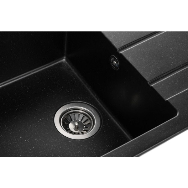 Фото - Мийка кухонна GRANADO Mora Black Shine