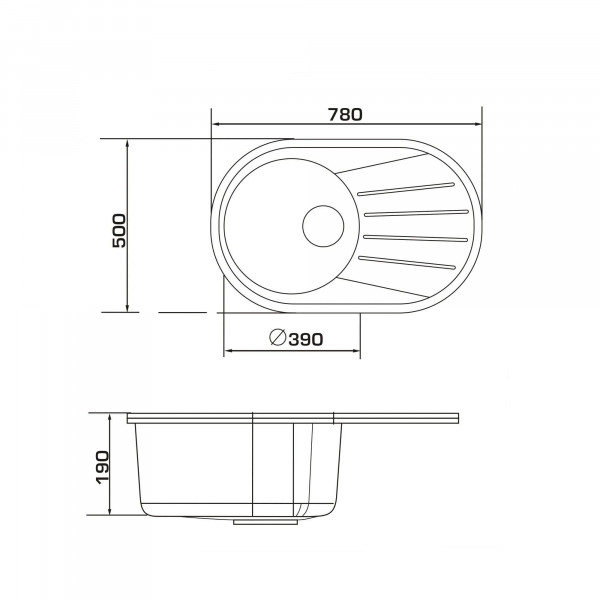 Фото - Мийка кухонна GRANADO Murcia Avena