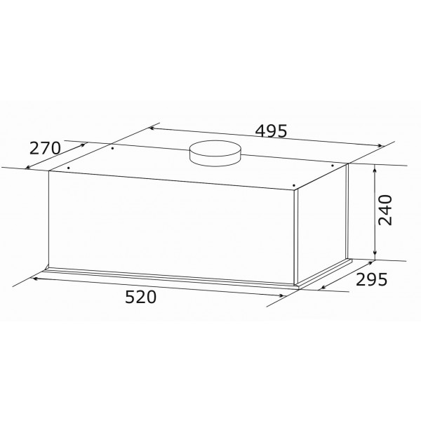 Фото - Витяжка вбудована GRANADO Palamos 1614-1200 Black Glass