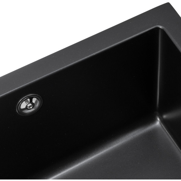 Фото - Мийка кухонна GRANADO Under top XL Black Shine