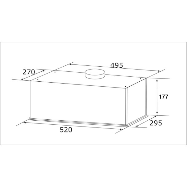 Фото - Вытяжка встраиваемая GRANADO Palamos 4613-700 Black glass