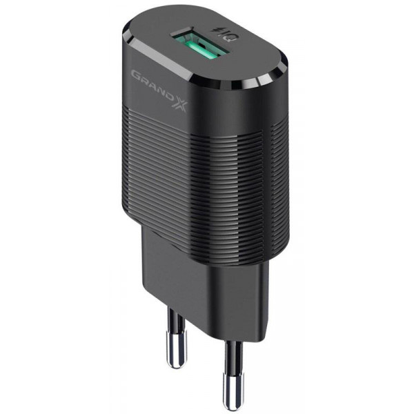 Фото - Мережевий зарядний пристрій Grand-X CH-17 1xUSB 2.1А Black