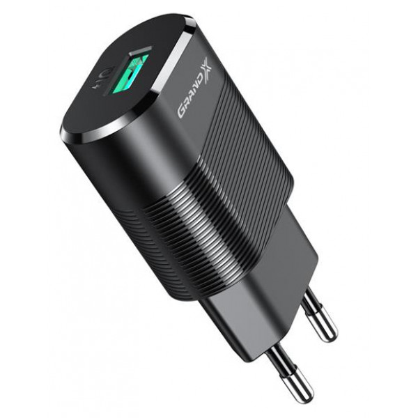 Фото - Мережевий зарядний пристрій Grand-X CH-17 1xUSB 2.1А Black