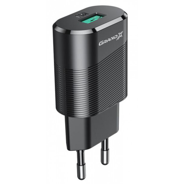 Фото - Мережевий зарядний пристрій Grand-X CH-17 1xUSB 2.1А Black