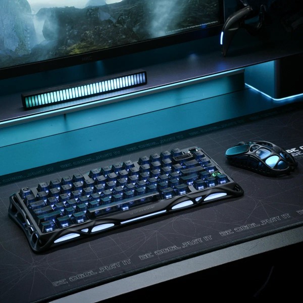 Фото - Клавиатура беспроводная игровая GravaStar Mercury K1 80keys (GSK1_XTAL_BLK)