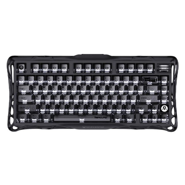 Фото - Клавиатура беспроводная игровая GravaStar Mercury K1 80keys (GSK1_XTAL_BLK)