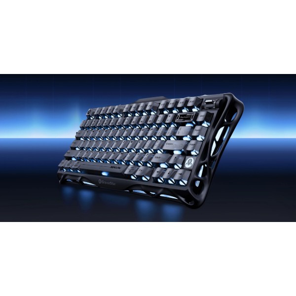 Фото - Клавиатура беспроводная игровая GravaStar Mercury K1 80keys (GSK1_XTAL_BLK)