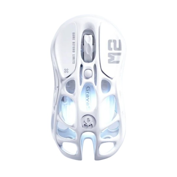 Фото - Мышь беспроводная игровая GravaStar Mercury M2 RGB Opaline White (GRAVASTARM2_WHT)