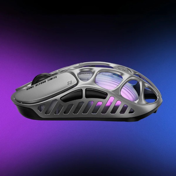 Фото - Мышь беспроводная игровая GravaStar Mercury X BT/WL/USB-A RGB (GSX_GRY)
