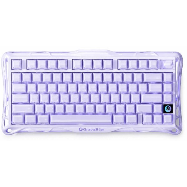 Фото - Клавиатура беспроводная игровая GravaStar Mercury K1 Lavender Purple (GSK1_PL) Фото - Клавиатура беспроводная игровая GravaStar Mercury K1 Lavender Purple (GSK1_PL)