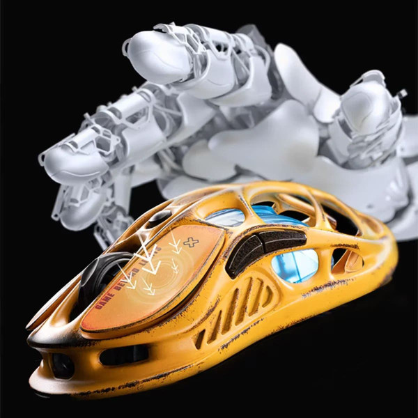 Фото - Мышь беспроводная игровая GravaStar Mercury M1 Pro  Battle-Worn Yellow (GSM1PRO_YLW)