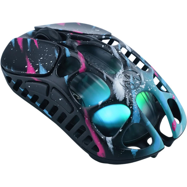 Фото - Мышь беспроводная игровая GravaStar Mercury X Pro 8K BT/WL/USB-A RGB Neon Graffiti (GSXPRO_CG_BLK)