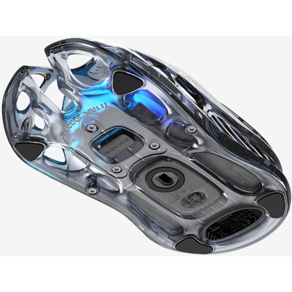 Фото - Мышь беспроводная игровая GravaStar Mercury M2 BT/WL/USB-A RGB (GRAVASTARM2_XTAL_BLK)