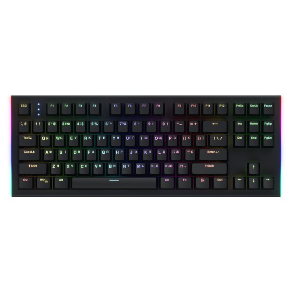 Фото - Клавіатура дротова ігрова Hator Gravity X TKL Orange USB Black (HTK550UA)