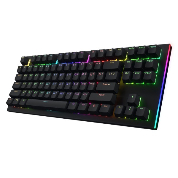 Фото - Клавіатура дротова ігрова Hator Gravity X TKL Orange USB Black (HTK550UA)