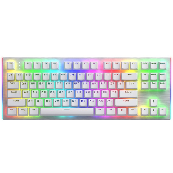 no.0144 色々なホワイトのグラデーション Клавиатура проводная игровая Hator Gravity X TKL Orange USB White