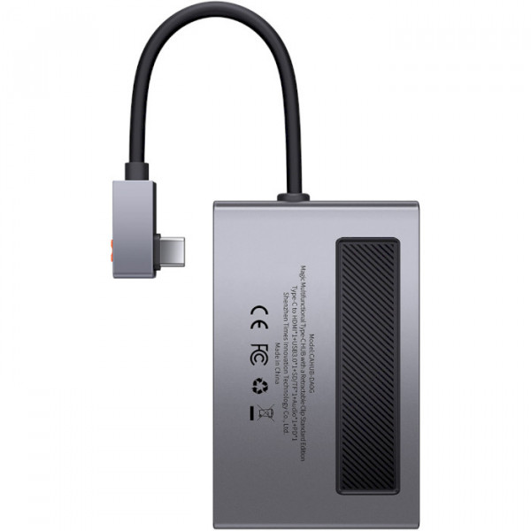 Фото - Хаб USB Baseus Magic Multifunctional Type-C HUB Space Gray (CAHUB-DA0G)