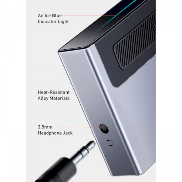 Фото - Хаб USB Baseus Magic Multifunctional Type-C HUB Space Gray (CAHUB-DA0G)