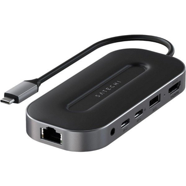 Фото - Хаб USB Satechi USB4 Multiport Adapter with 2.5G Ethernet Space Gray (ST-U4MGEM)