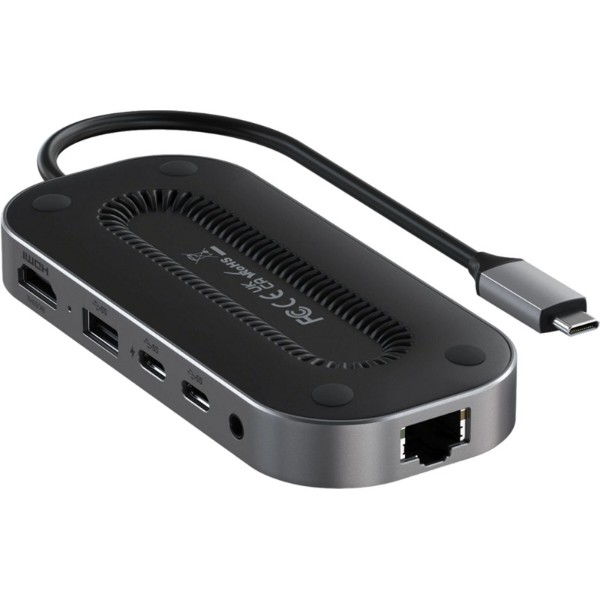 Фото - Хаб USB Satechi USB4 Multiport Adapter with 2.5G Ethernet Space Gray (ST-U4MGEM)