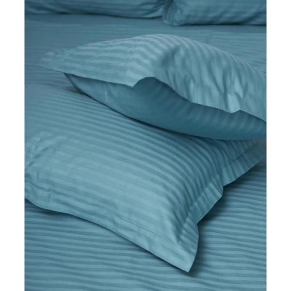 Фото - Наволочка Moon&Star Satin Stripe Stripe Green 50х70 2 шт. (MS-840000411)