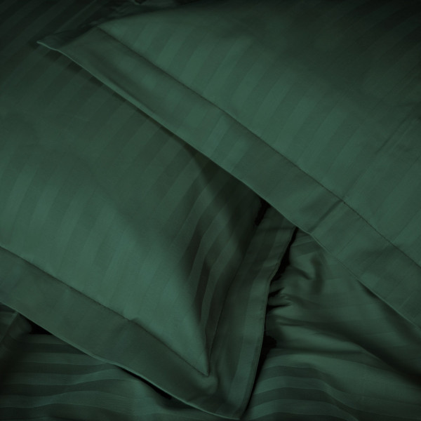 Фото - Комплект постільної білизни дитячий MirSon Satin Stripe 30-0017 Green 110х140 (2200005246269)